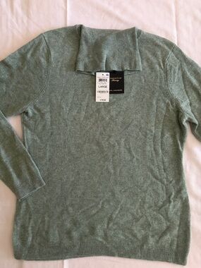 Charter Club Sage Green Turtleneck Sweater - Men's